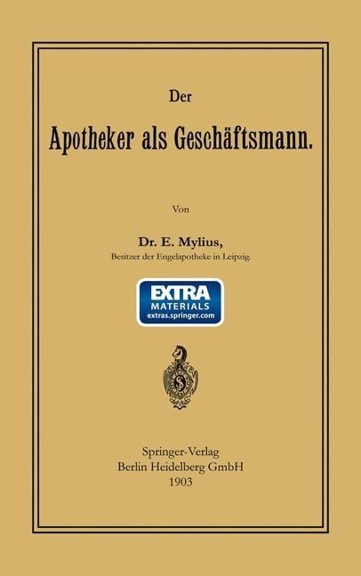 Produktbild: Der Apotheker als Gesch&auml;ftsmann