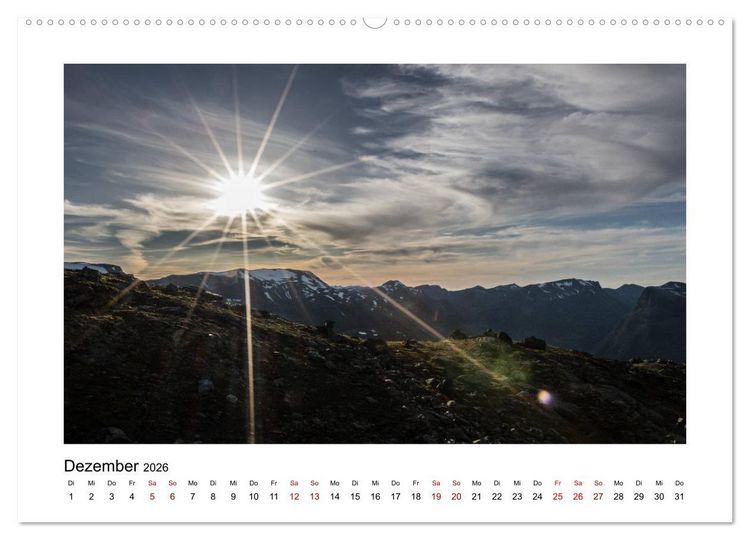 Produktbild: Norwegen - Faszination Fjordland (Wandkalender 2026 DIN A2 quer), CALVENDO Monatskalender