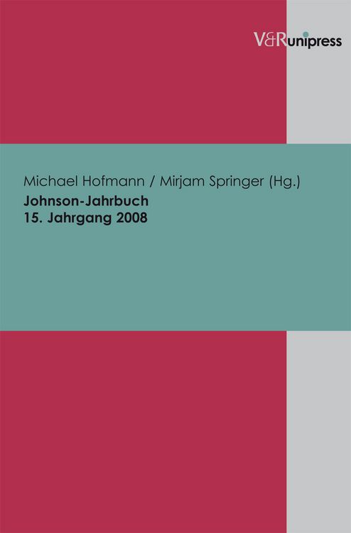 Produktbild: Johnson-Jahrbuch Bd. 15 / 2008