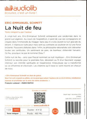 Produktbild: La nuit de feu