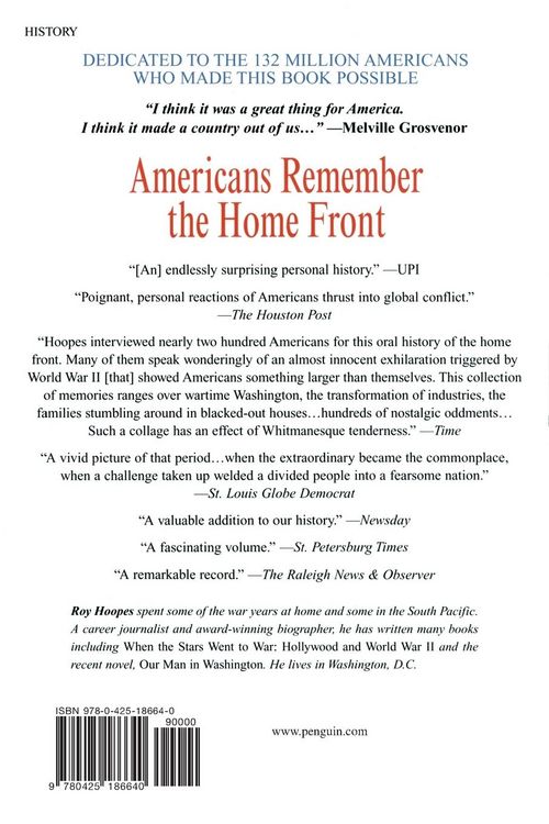 Produktbild: Americans Remember the Homefront
