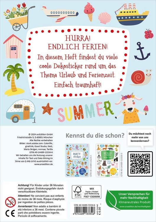 Produktbild: Feriensticker