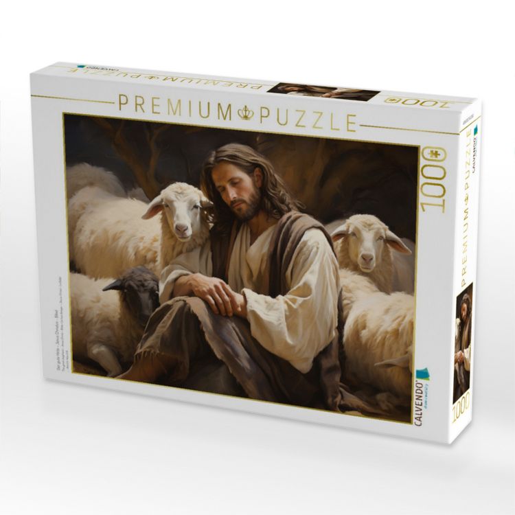 Produktbild: CALVENDO Puzzle Der gute Hirte - Jesus Christus - Bibel | 1000 Teile Lege-Gr&ouml;&szlig;e 64x48cm Foto-Puzzle f&uuml;r gl&uuml;ckliche Stunden