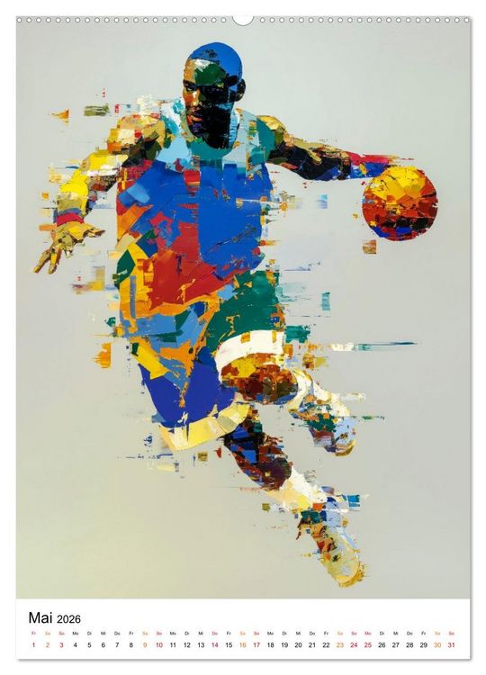 Produktbild: Sport in Farben (hochwertiger Premium Wandkalender 2026 DIN A2 hoch), Kunstdruck in Hochglanz