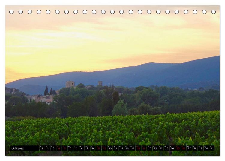 Produktbild: Luberon. Im Herzen der Provence (Tischkalender 2026 DIN A5 quer), CALVENDO Monatskalender