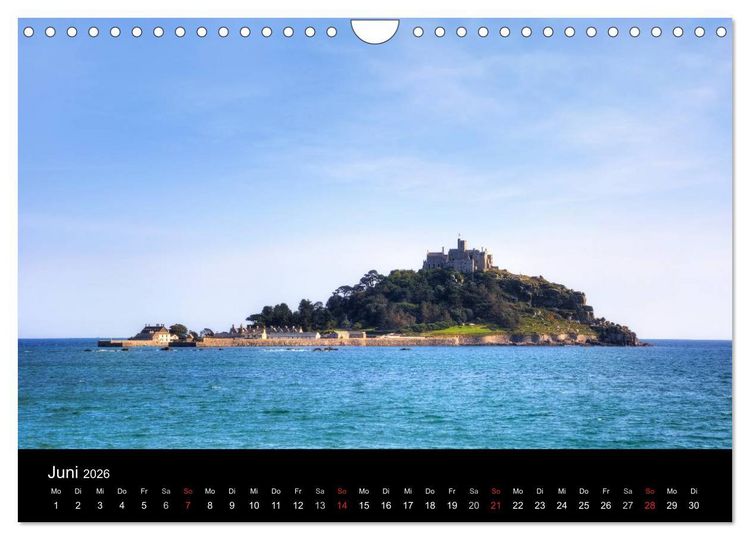 Produktbild: Cornwall (Wandkalender 2026 DIN A4 quer), CALVENDO Monatskalender