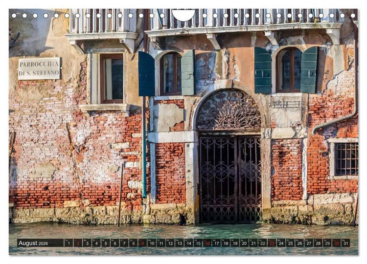 Produktbild: VENEDIG charmante Details (Wandkalender 2026 DIN A4 quer), CALVENDO Monatskalender