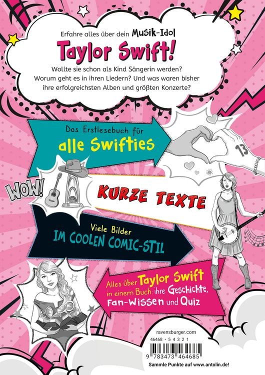 Produktbild: Pop-Stars. Alles &uuml;ber Taylor Swift. Vom Gesangs-Talent zum Megastar