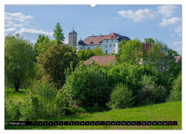 Produktbild: Unterwegs auf der fr&auml;nkischen Burgenstra&szlig;e (Wandkalender 2027 DIN A2 quer), CALVENDO Monatskalender
