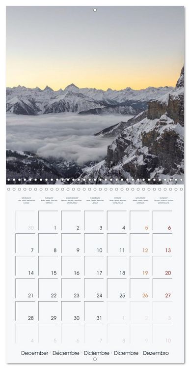 Produktbild: The Alps - A Year in the Mountains (Wall Calendar 2026 12 &times; 12 Inch) CALVENDO 12 Month Wall Calendar