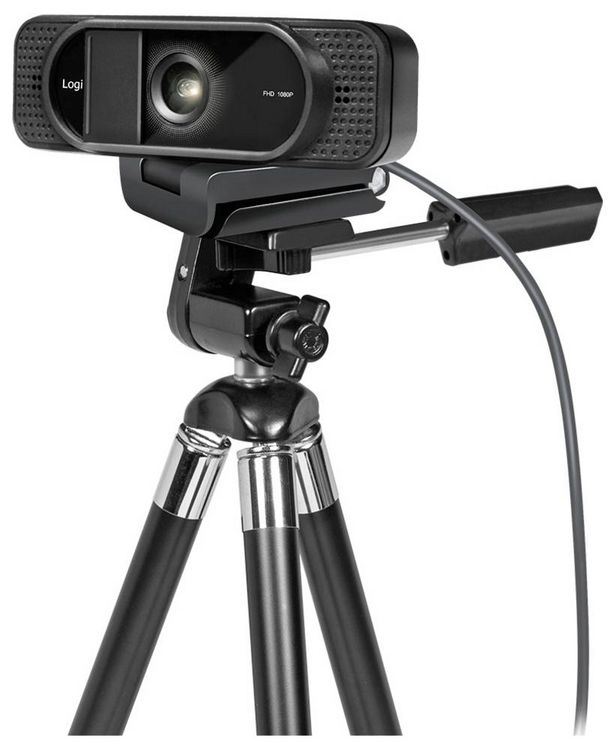 Produktbild: LogiLink UA0381 Full HD-Webcam Klemm-Halterung, Mikrofon