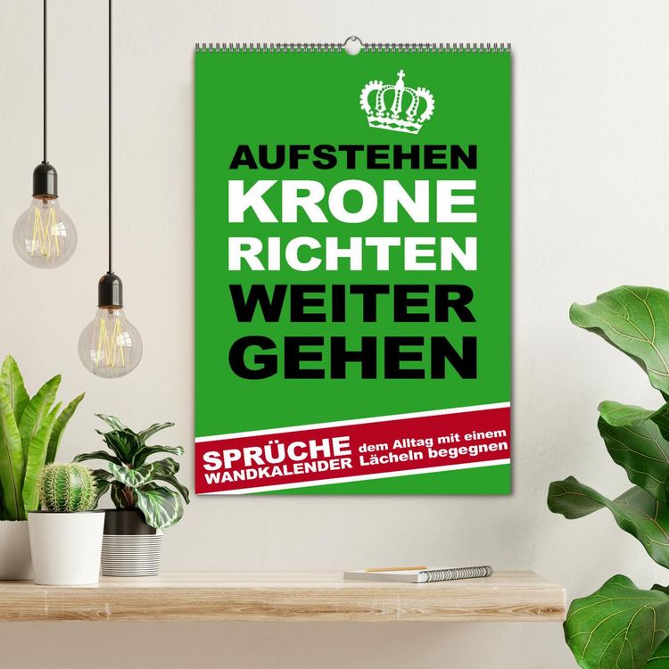 Produktbild: Aufstehen, Krone richten, weitergehen (Wandkalender 2026 DIN A2 hoch), CALVENDO Monatskalender
