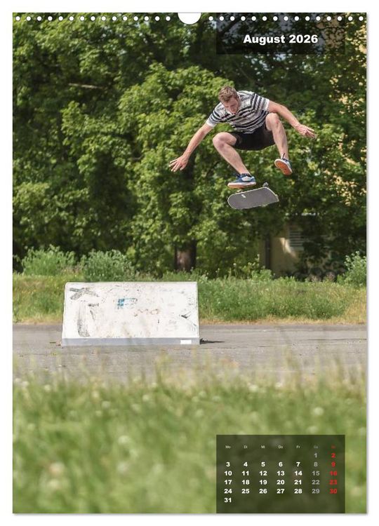 Produktbild: Mit dem Skateboard unterwegs (Wandkalender 2026 DIN A3 hoch), CALVENDO Monatskalender