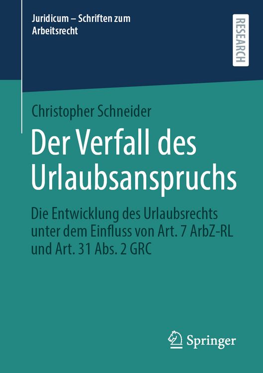 Produktbild: Der Verfall des Urlaubsanspruchs