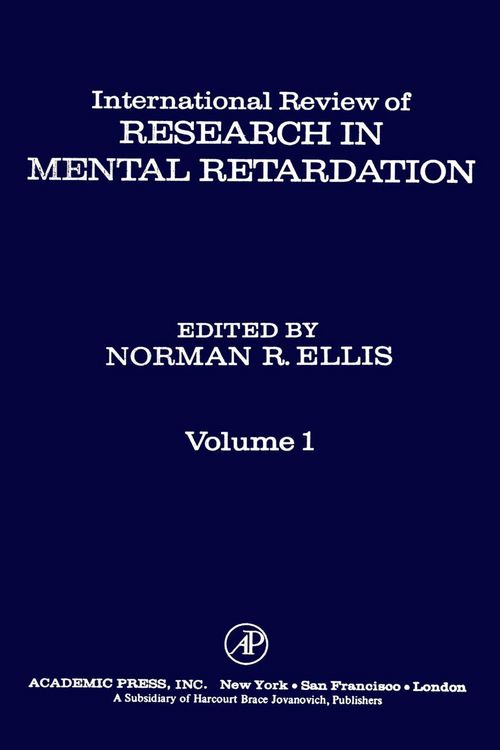 Produktbild: International Review of Research in Mental Retardation
