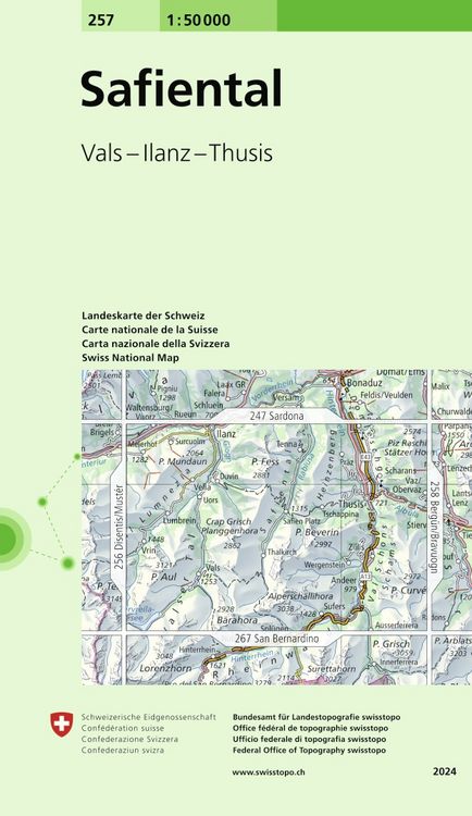 Produktbild: Swisstopo LK 1:50 Safiental