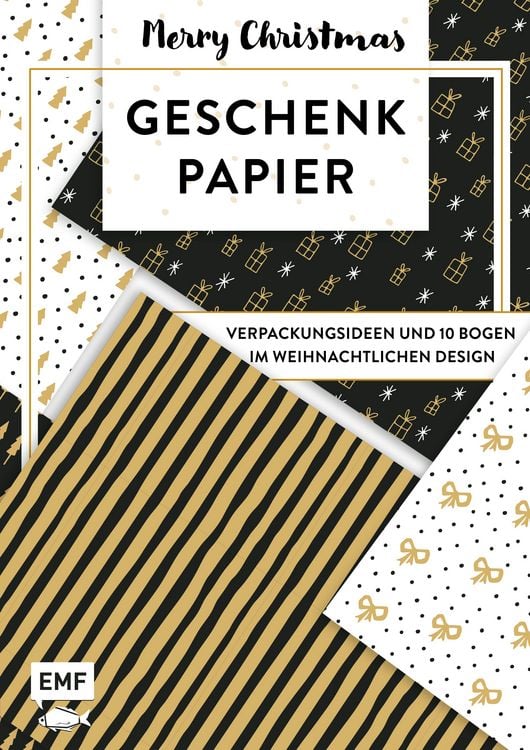 Produktbild: Das Geschenkpapier-Set &ndash; Merry Christmas: Verpackungsideen und 10 Bogen im weihnachtlichen Design