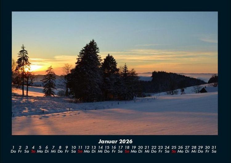 Produktbild: Landschaftskalender 2026 Fotokalender DIN A4