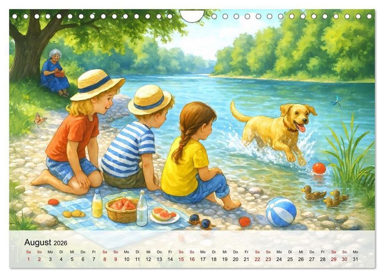 Produktbild: Bayrische Wimmelbilder - Wo Heimat lebendig wird (Wandkalender 2026 DIN A4 quer), CALVENDO Monatskalender