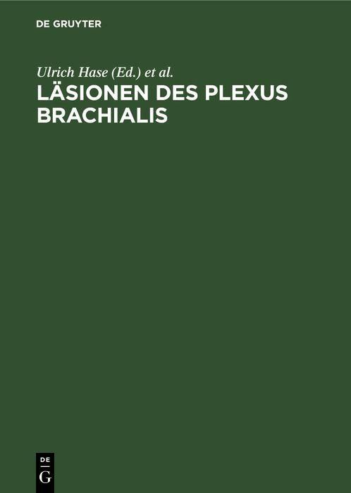 Produktbild: L&auml;sionen des Plexus brachialis