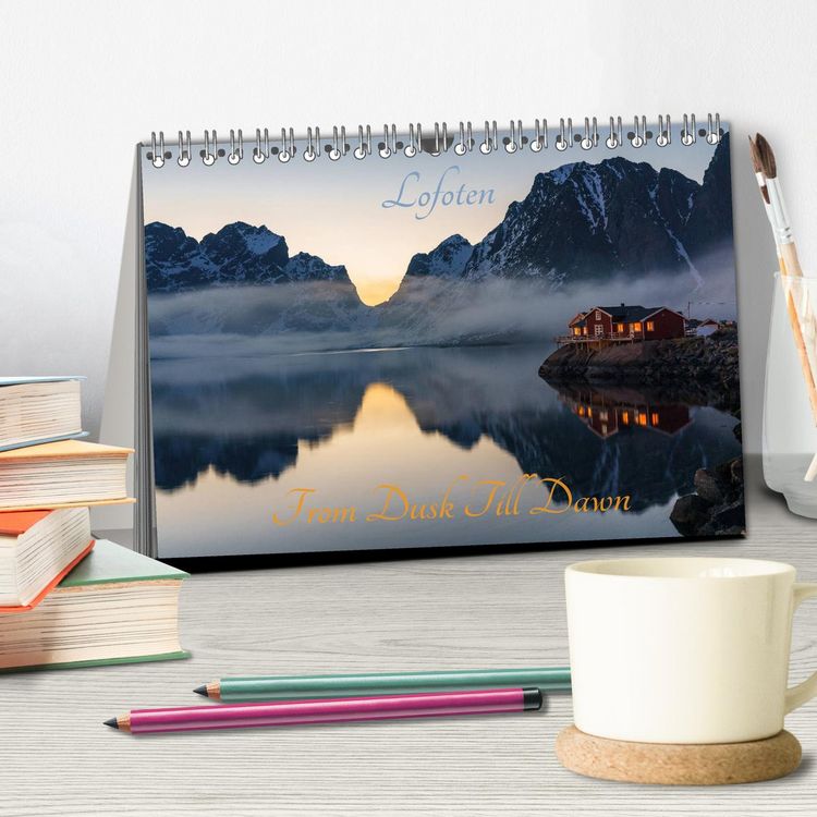 Produktbild: Lofoten - From Dusk Till Dawn (Tischkalender 2026 DIN A5 quer), CALVENDO Monatskalender