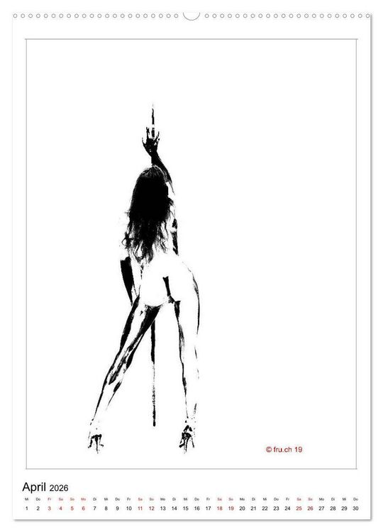 Produktbild: 2 MODELS - ABOUT ME UND GABRIELA - Bodypainting Skizzen Zenga Fotografie (hochwertiger Premium Wandkalender 2026 DIN A2 hoch), Kunstdruck in Hochglanz