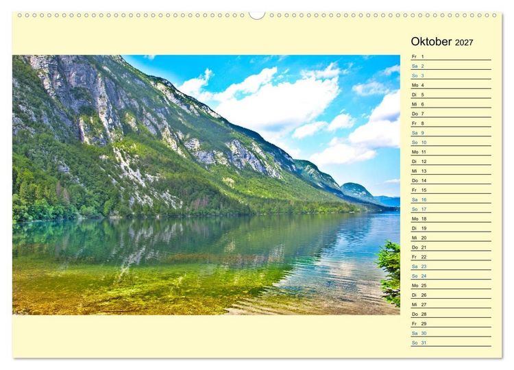 Produktbild: Slowenien - Impressionen eines Naturjuwels (Wandkalender 2027 DIN A2 quer), CALVENDO Monatskalender