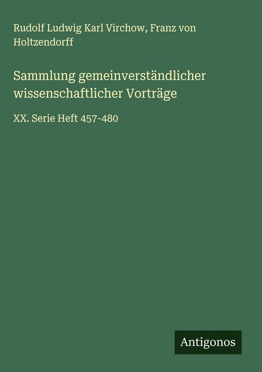 Produktbild: Sammlung gemeinverst&auml;ndlicher wissenschaftlicher Vortr&auml;ge