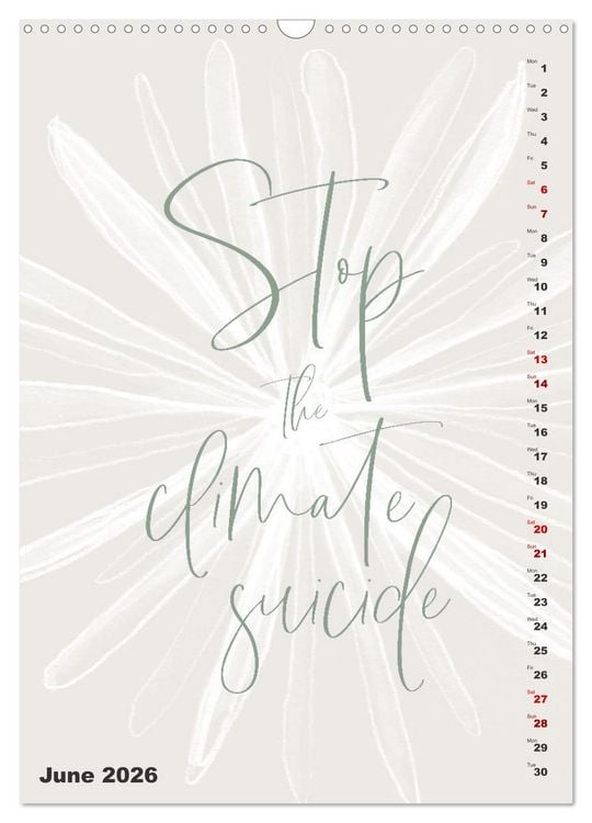 Produktbild: Love your planet (Wall Calendar 2026 DIN A3 portrait), CALVENDO 12 Month Wall Calendar