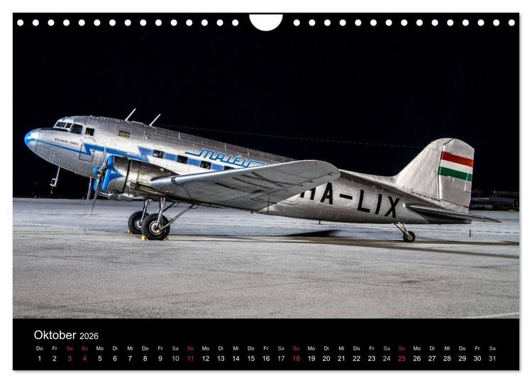 Produktbild: Sch&ouml;nheit der Flugzeuge (Wandkalender 2026 DIN A4 quer), CALVENDO Monatskalender