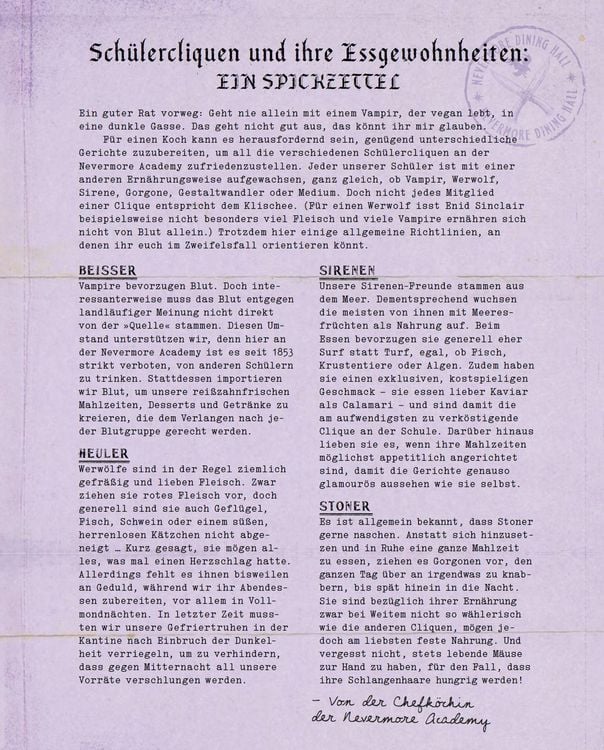 Produktbild: Das offizielle Wednesday-Kochbuch