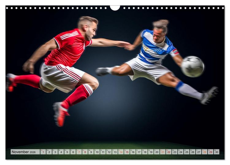 Produktbild: Fussball - Zweikampf (Wandkalender 2026 DIN A3 quer), CALVENDO Monatskalender