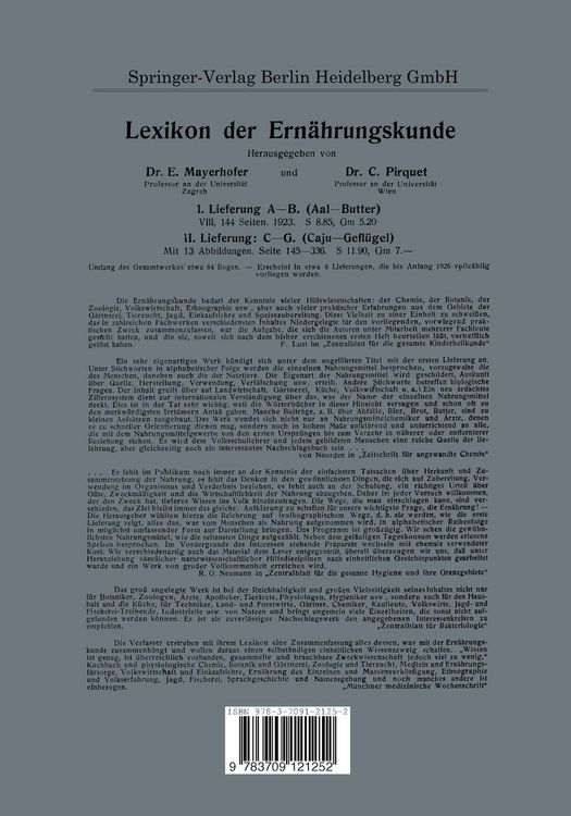 Produktbild: Lexikon der Ern&auml;hrungskunde