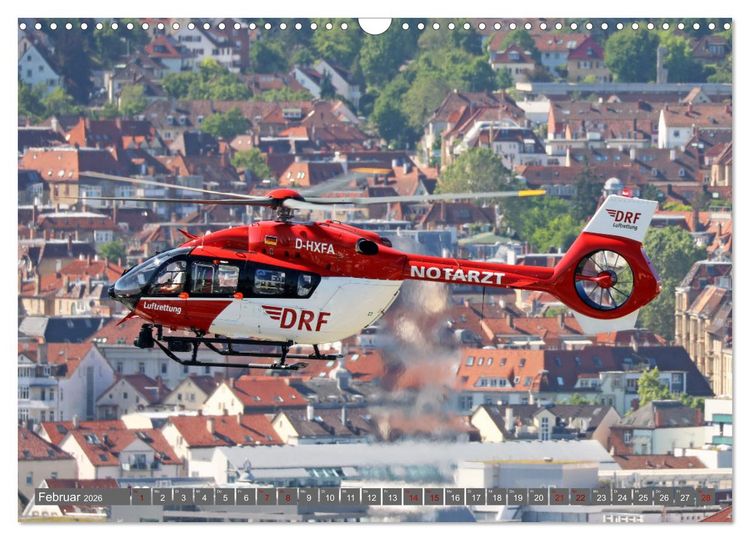 Produktbild: Helikopter in der Luft 2.0 (Wandkalender 2026 DIN A3 quer), CALVENDO Monatskalender