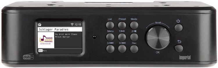 Produktbild: Imperial DABMAN i460 (sw) Internet K&uuml;chenradio Internet, DAB+, UKW, FM Bluetooth&reg;, Internetradio, UKW, USB, WLAN, Notfallradio