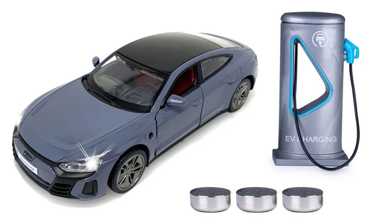 Produktbild: Audi RS e-tron GT Diecast 1:36 grau inkl. Knopfzellen