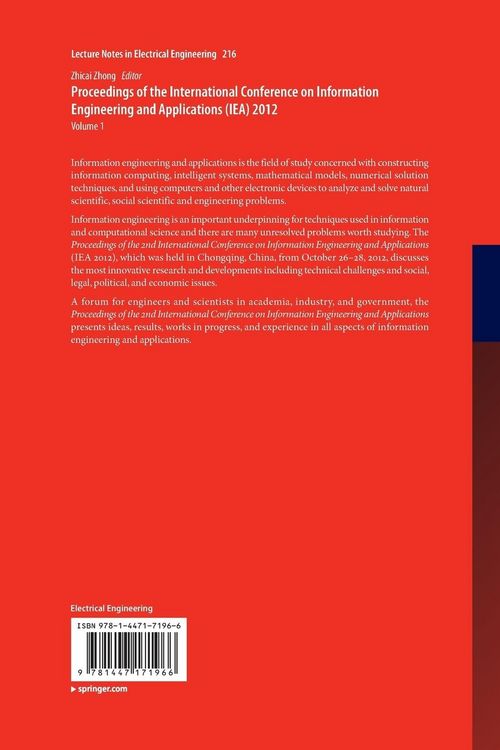 Produktbild: Proceedings of the International Conference on Information Engineering and Applications (IEA) 2012