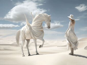Produktbild: CALVENDO Puzzle Surrealismus trifft Pferdefans | 1000 Teile Lege-Gr&ouml;&szlig;e 64x48cm Foto-Puzzle f&uuml;r gl&uuml;ckliche Stunden