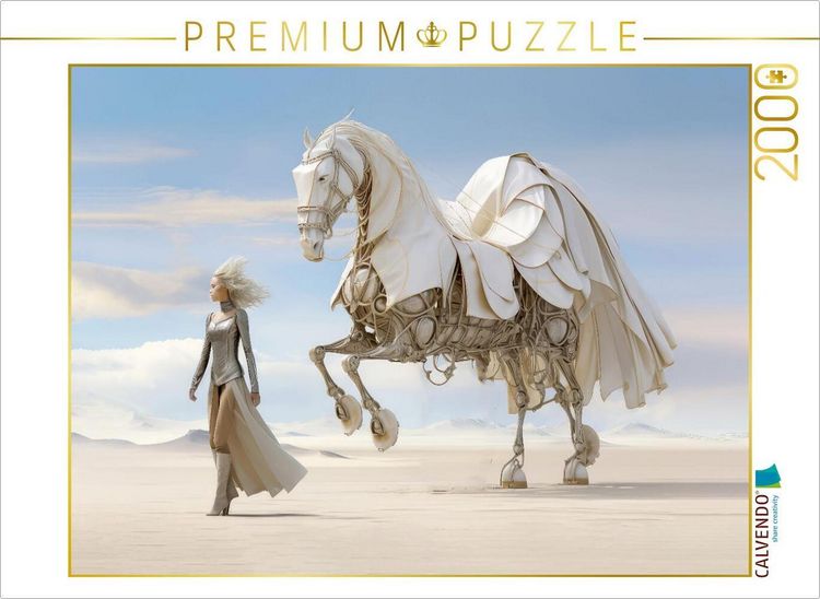 Produktbild: CALVENDO Puzzle Surrealismus trifft Pferdefans | 2000 Teile Lege-Gr&ouml;&szlig;e 90x67cm Foto-Puzzle f&uuml;r gl&uuml;ckliche Stunden