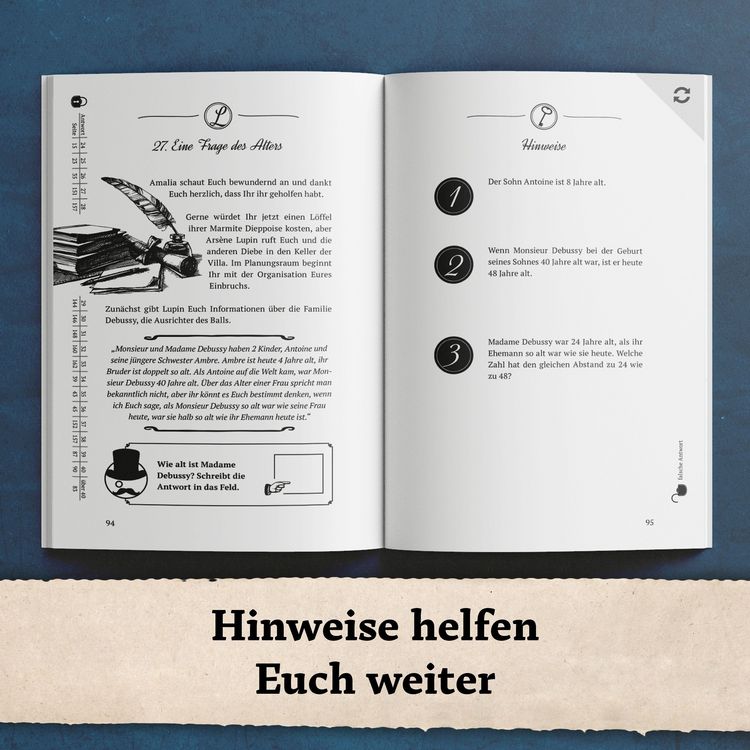 Produktbild: Das R&auml;tselbuch des Ars&egrave;ne Lupin 2: Der Coup des Meisterdiebs