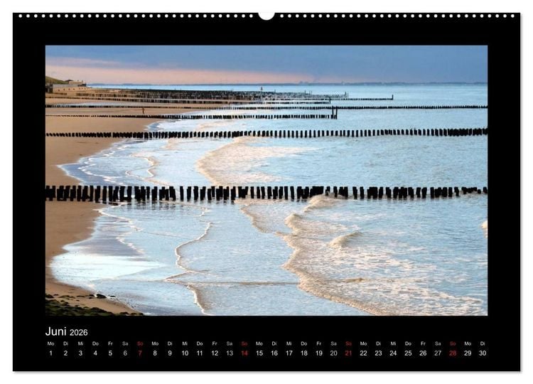 Produktbild: An der Nordsee (hochwertiger Premium Wandkalender 2026 DIN A2 quer), Kunstdruck in Hochglanz