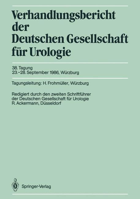 Produktbild: 38. Tagung, 23.-28. September 1986, W&uuml;rzburg