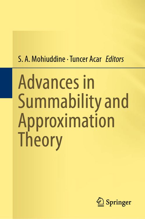 Produktbild: Advances in Summability and Approximation Theory