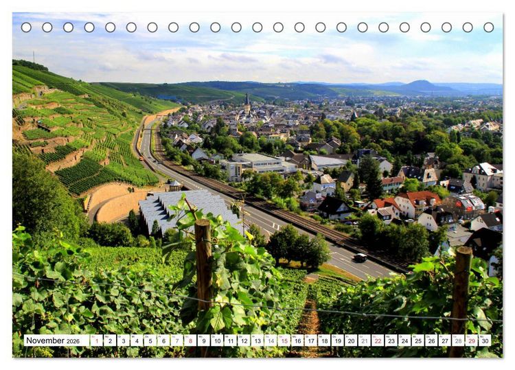 Produktbild: Sehenswertes Ahrtal - Von Altenahr bis Bad Neuenahr (Tischkalender 2026 DIN A5 quer), CALVENDO Monatskalender
