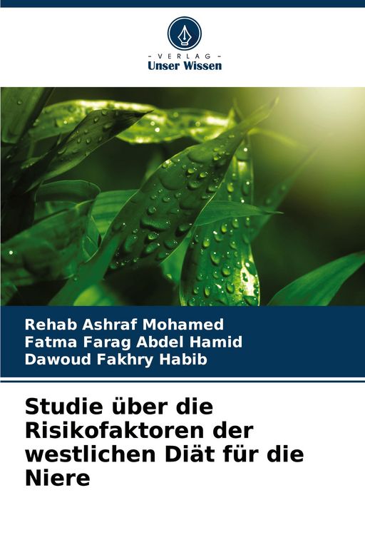 Produktbild: Studie &uuml;ber die Risikofaktoren der westlichen Di&auml;t f&uuml;r die Niere