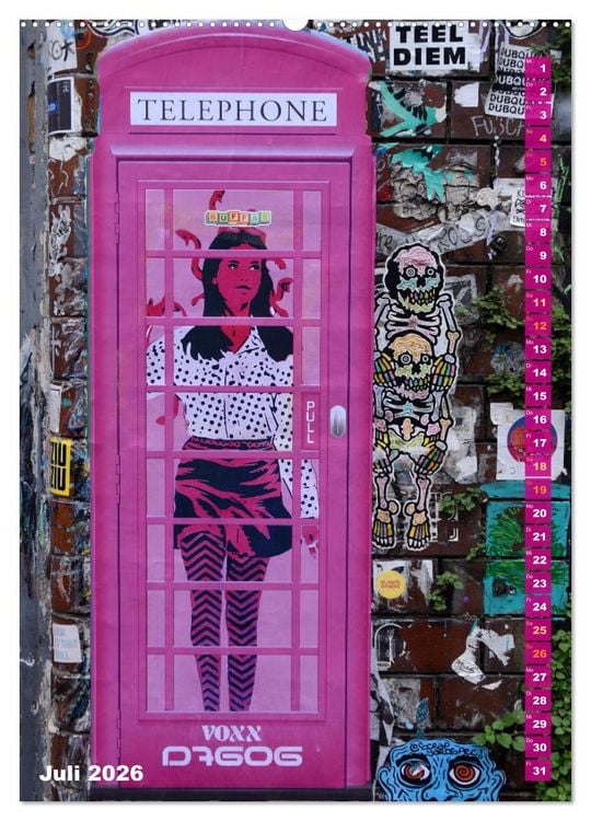 Produktbild: London - Hotspot der Street Art (Wandkalender 2026 DIN A2 hoch), CALVENDO Monatskalender