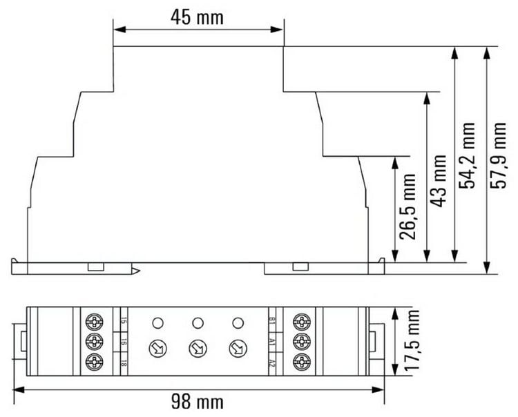 Produktbild: Weidm&uuml;ller 2496190000 ITS 24-240VUC 1CO M7C Zeitrelais f&uuml;r Frontaufbau 1 St.