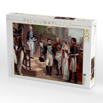 Produktbild: CALVENDO Puzzle K&ouml;nigin Luise und Napoleon 1807 in Tilsit | 1000 Teile Lege-Gr&ouml;&szlig;e 64x48cm Foto-Puzzle f&uuml;r gl&uuml;ckliche Stunden