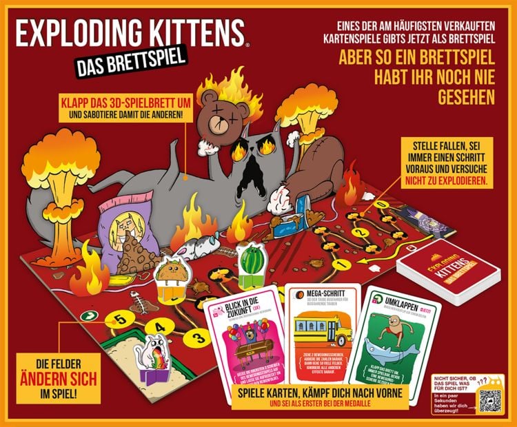 Produktbild: Exploding Kittens:Das Brettspiel