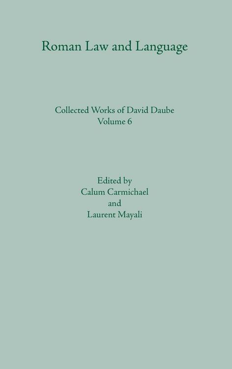 Produktbild: Roman Law and Language